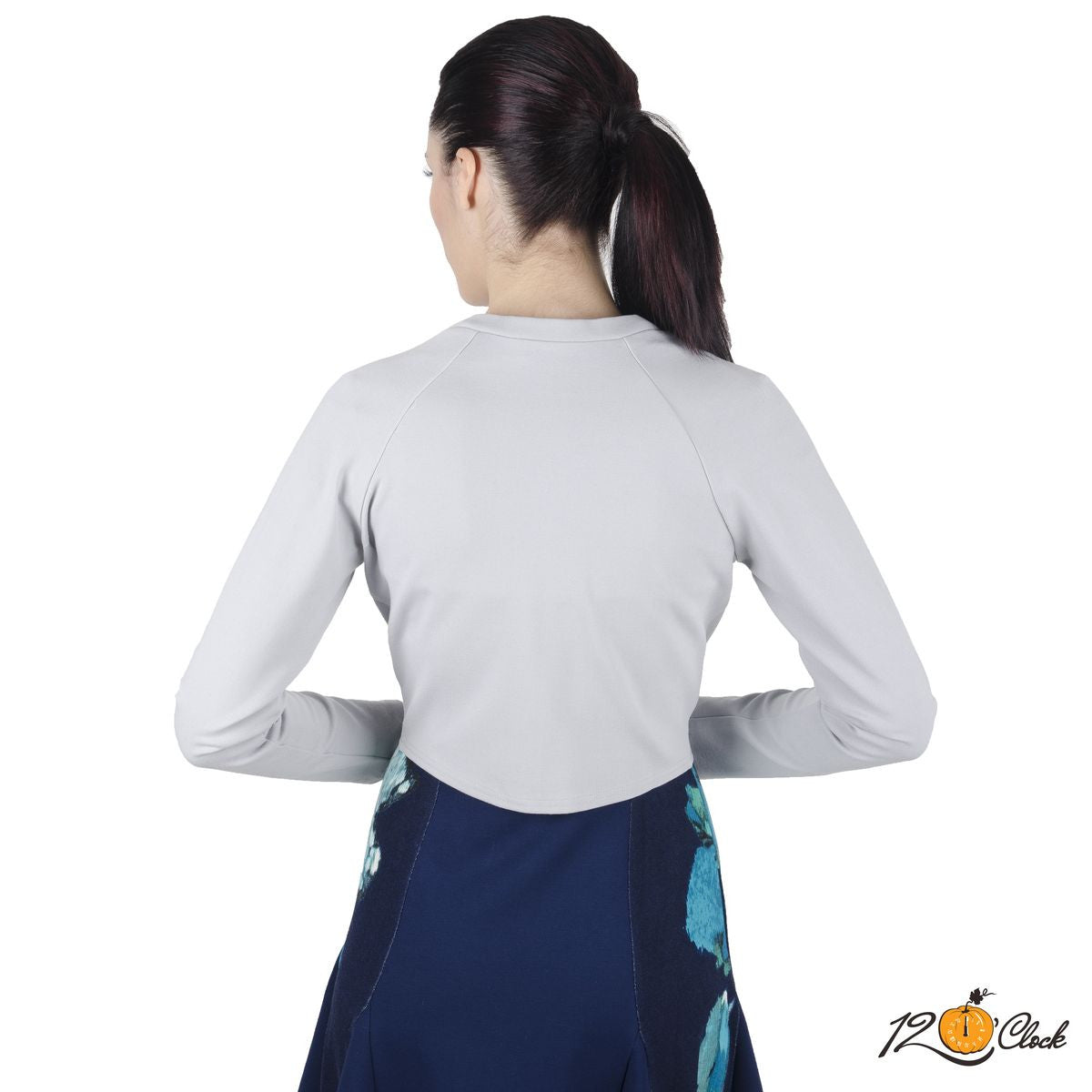 Дамско болеро в сиво от Twelve O'clock