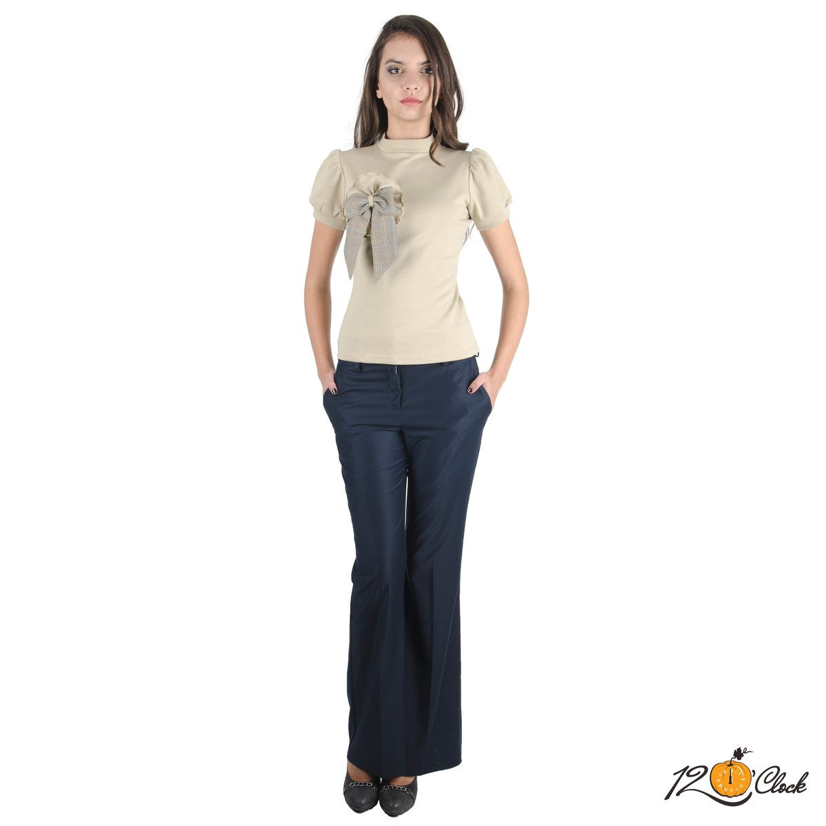 Панталон с широки крачоли от Twelve O'clock