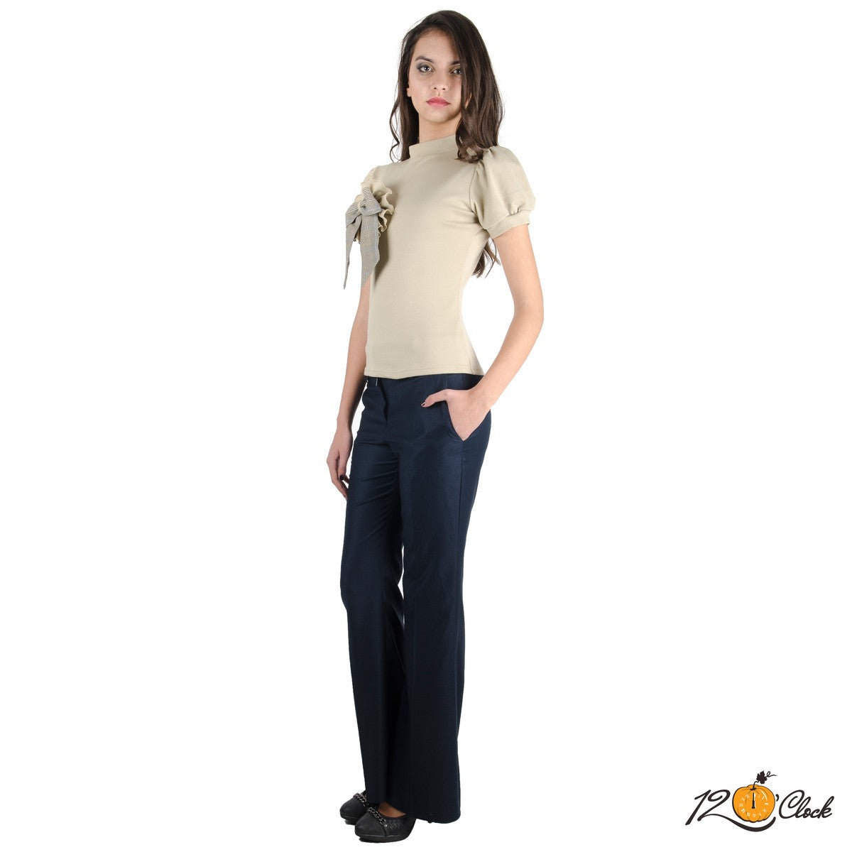 Панталон с широки крачоли от Twelve O'clock