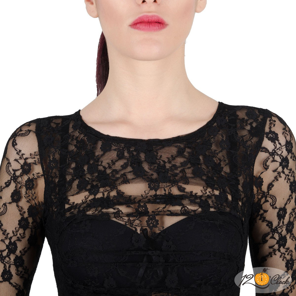 Дантелено боди с дълъг ръкав от Twelve O'clock