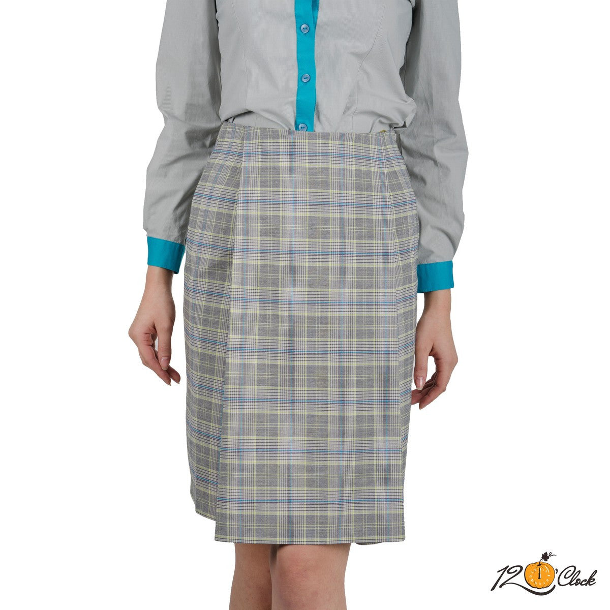 Карирана пола в сиво от Twelve O'clock