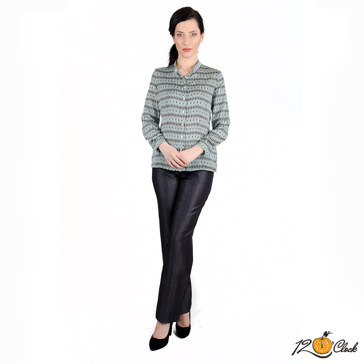 Класическа риза с нестандартен десен от Twelve O'clock