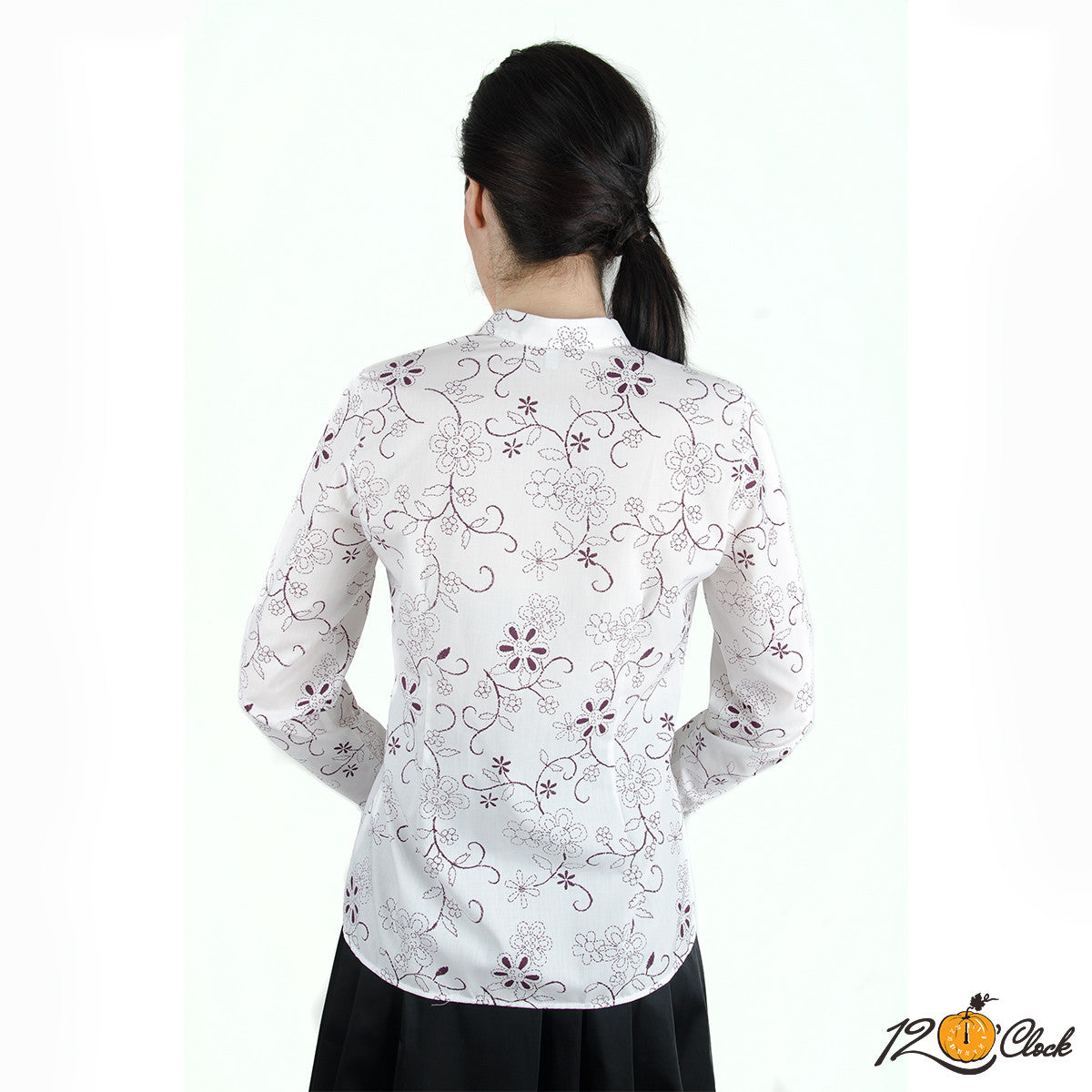 Риза с щампирани лилави цветя от Twelve O'clock