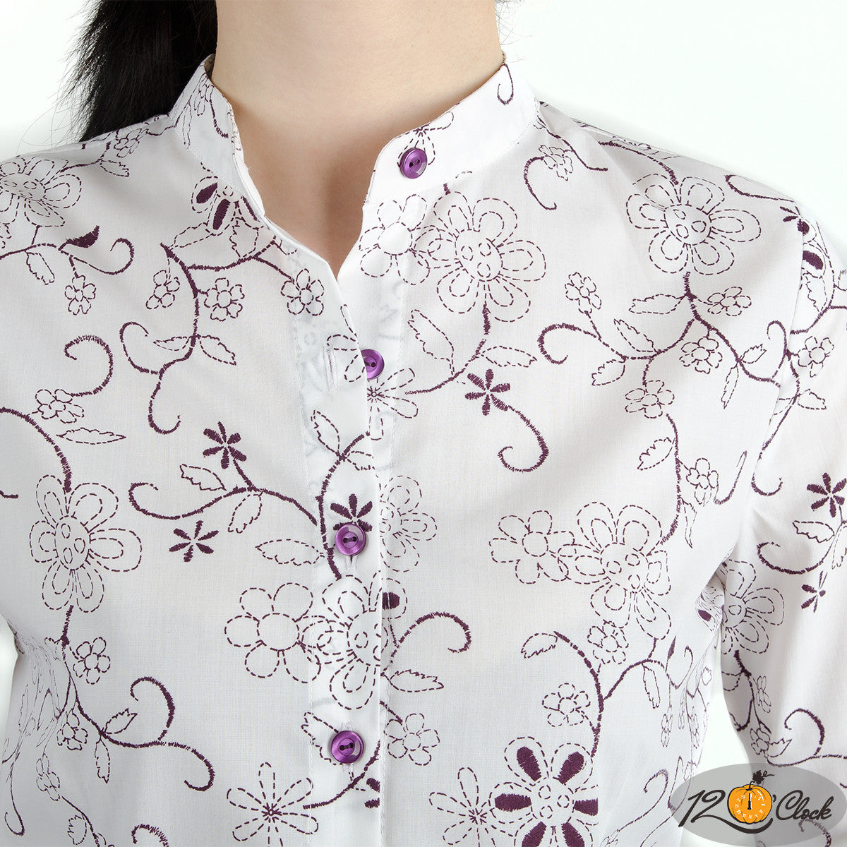 Риза с щампирани лилави цветя от Twelve O'clock