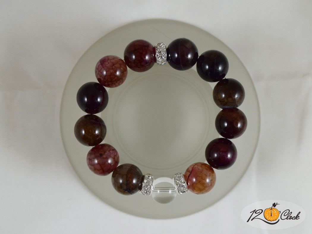 Гривна Ахат драконови вени - зодия Рак от Twelve O'clock