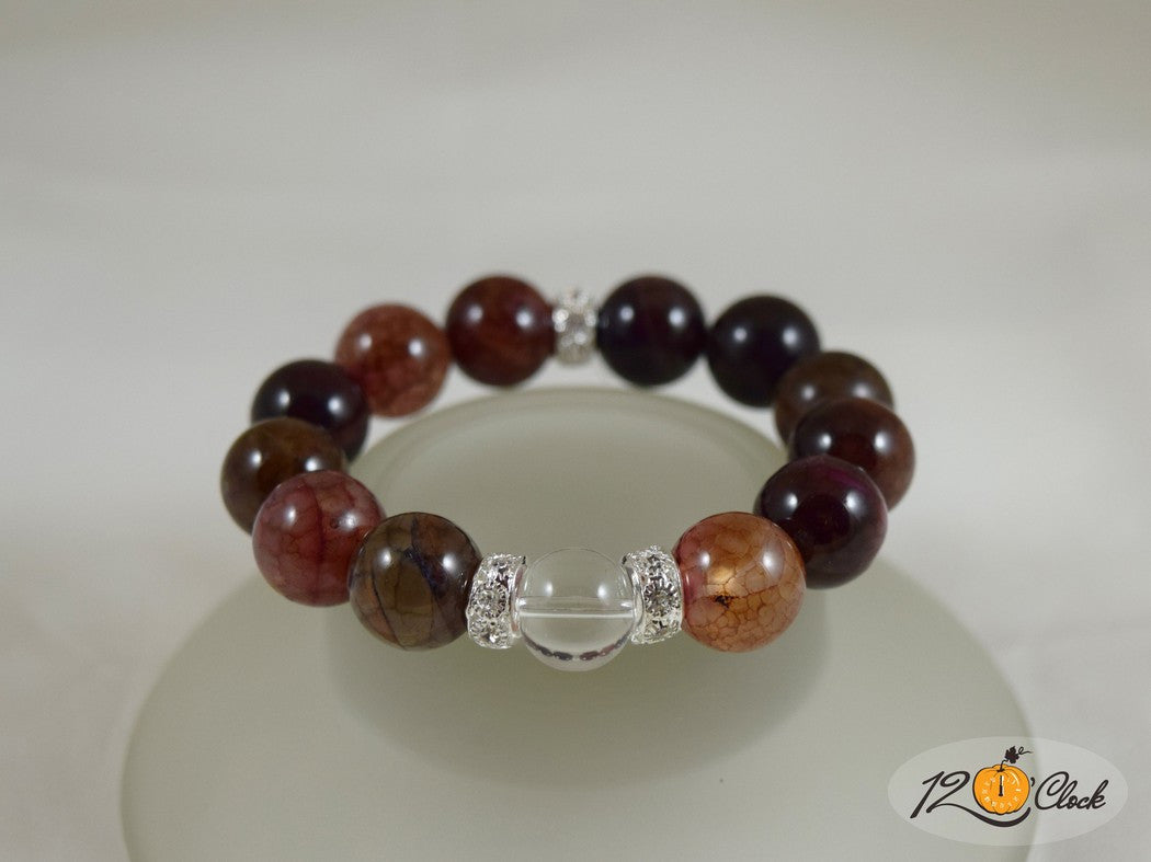 Гривна Ахат драконови вени - зодия Рак от Twelve O'clock