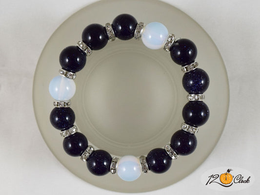 Гривна Лунен и слънчев камък - зодия Дева от Twelve O'clock