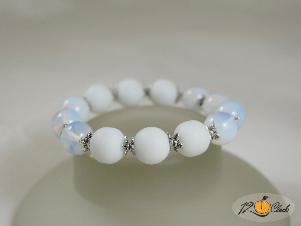 Гривна Лунен камък и ахат - зодия Рак от Twelve O'clock