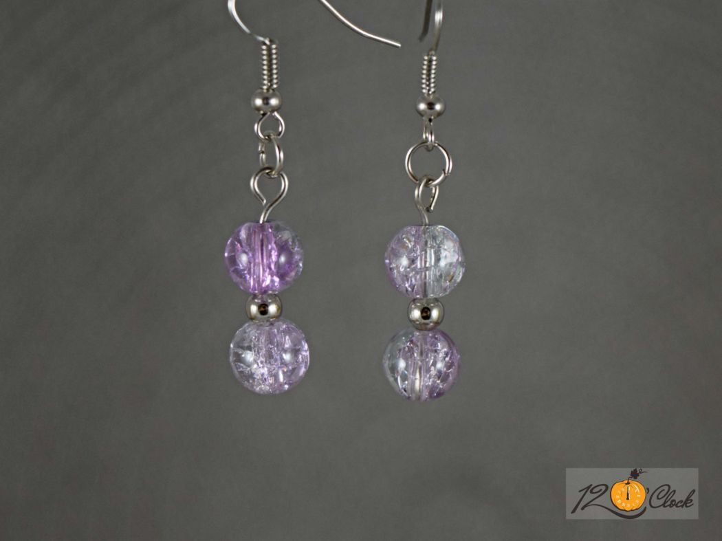 Обици Лилав Блясък от Twelve O'clock