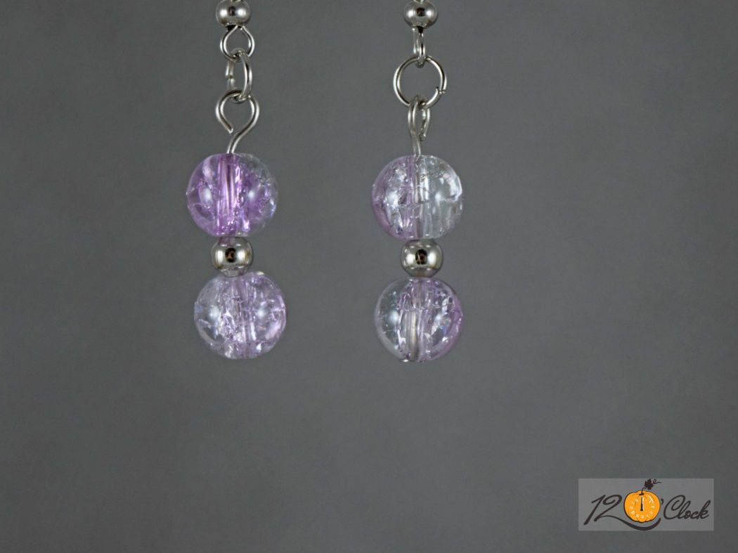 Обици Лилав Блясък от Twelve O'clock