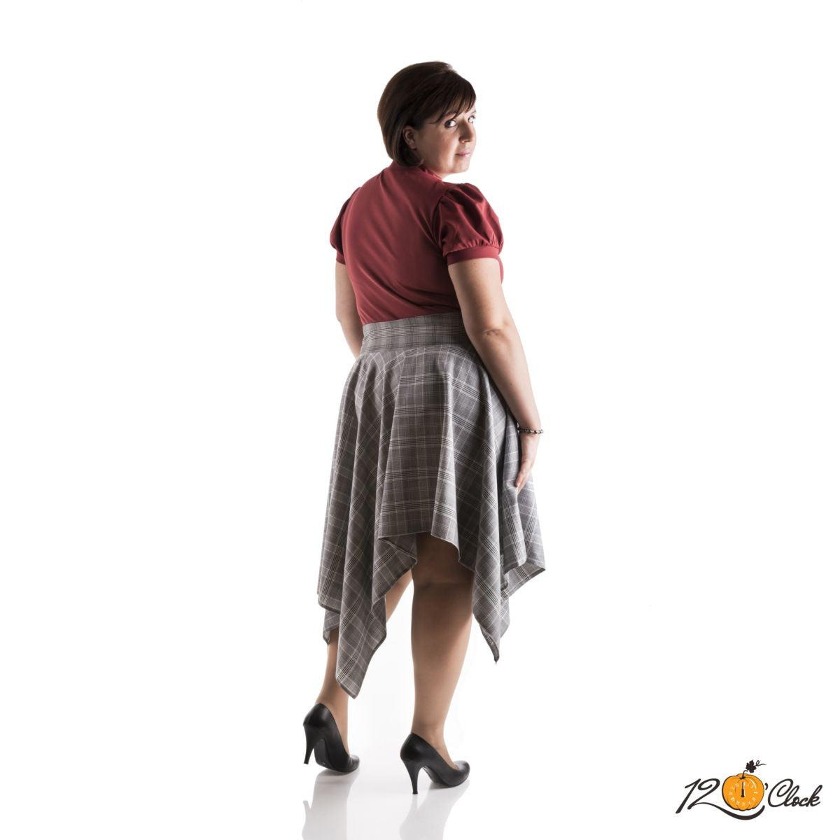 Асиметрична карирана пола от Twelve O'clock