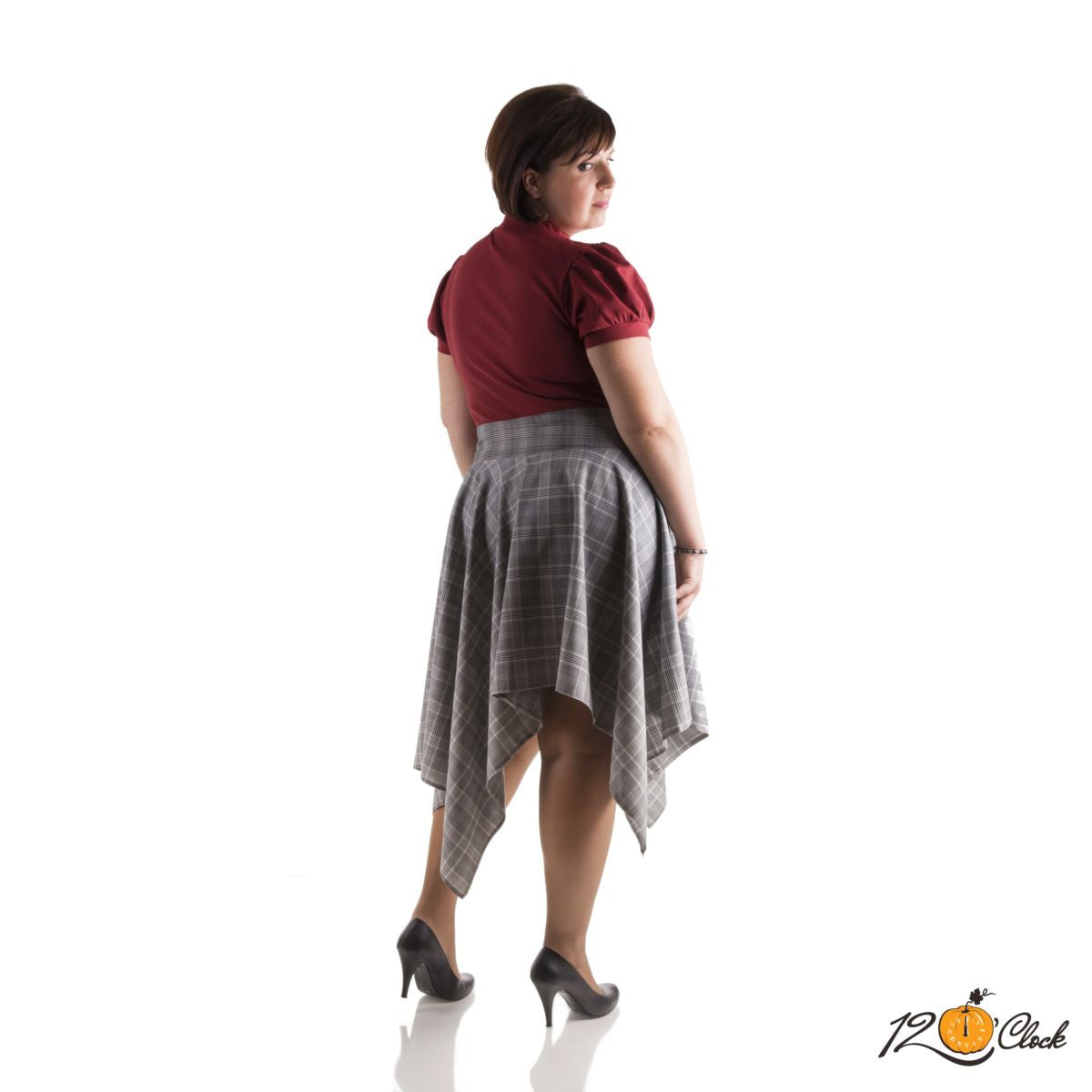 Асиметрична карирана пола от Twelve O'clock