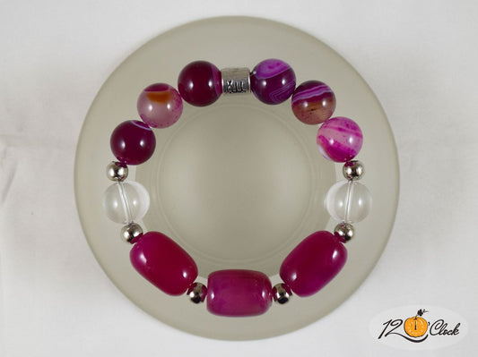 Гривна Розов ахат - зодия Дева от Twelve O'clock