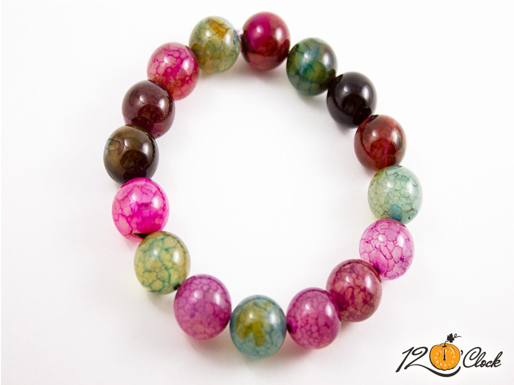 Гривна "Драконов ахат цветове"