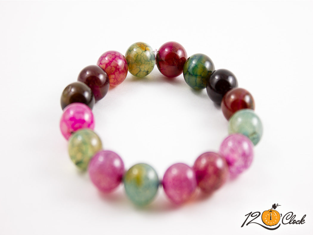 Гривна "Драконов ахат цветове"