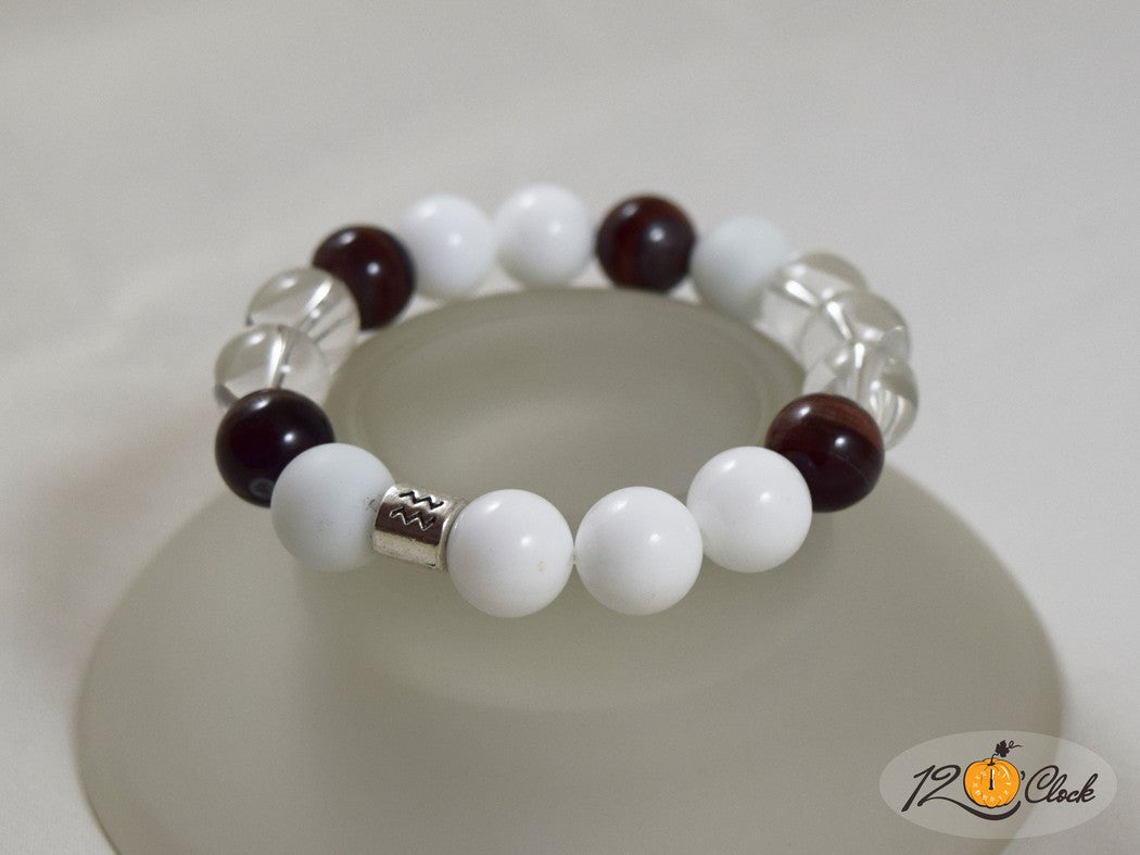 Гривна "Ахат с тигрово око" - зодия Водолей от Twelve O'clock